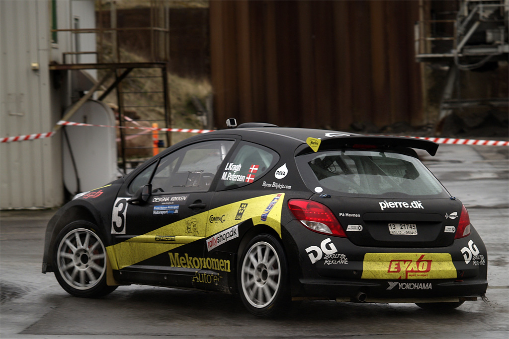Ib Kragh og Mie Petersen måtte udgå fra løbet
(Foto: DanskRallyFoto)